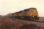 Vehicle train rolls east